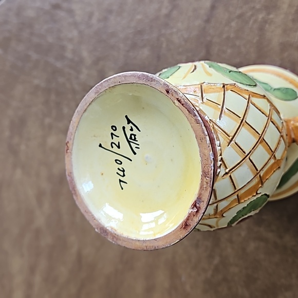 ITALY HAND PAINTED VASE VINTAGE - Picture 4 of 10